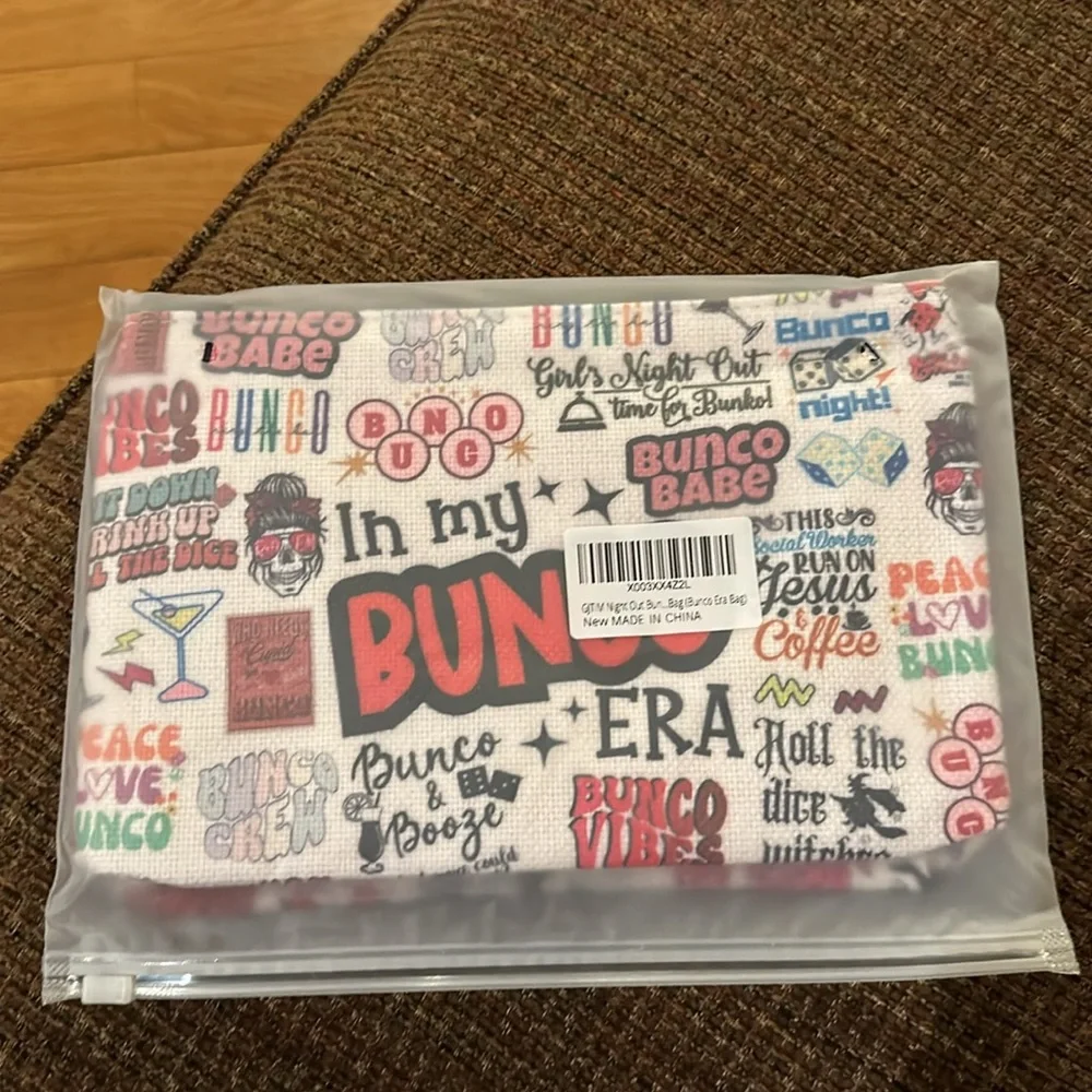 GJTIM women’s Bunco Game Kit Graphic Makeup Bag